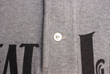 FREEWHEELERS / "GREAT LAKES LOGO" HENLEY NECKED LONG SLEEVE SHIRT (#2325021,MIX GRAY × OIL STAIN)