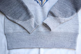 FREEWHEELERS / "HARPER HOT IRONS V8" FREEDOM SLEEVE DOUBLE V SWEAT SHIRT (#2534006,MIX GRAY × GRAINED CHARCOAL GRAY)