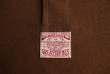 FREEWHEELERS / "HENLEY NECKED" LONG SLEEVE SHIRT (#2325020,BROWN × TARF GREEN)