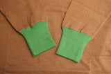 FREEWHEELERS / "HENLEY NECKED" LONG SLEEVE SHIRT (#2325020,BROWN × TARF GREEN)