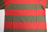 FREEWHEELERS / "HORIZONTAL STRIPED" SET-IN LONG SLEEVE T-SHIRT (#2325026,CHILI RED × DARK OLIVE)
