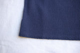 FREEWHEELERS / "U.S.N. NAVAL SHIP YARD" CREW NECKED THERMAL LONG SLEEVE SHIRT (#2535007,DRY NAVY)