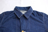 FREEWHEELERS / "IRON WHARF" WORK COAT (#2621003,9.5oz INDIGO DENIM)