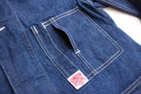 FREEWHEELERS / "IRON WHARF" WORK COAT (#2621003,9.5oz INDIGO DENIM)