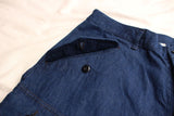 FREEWHEELERS / "JUNGLE FATIGUES" TROPICAL TROUSERS CUT-LENGTH (#2622006,9oz INDIGO DENIM)