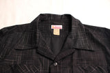 Cushman / KASURI CHECK OPEN COLLAR SHIRT (25614,BLACK)