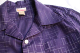 Cushman / KASURI CHECK OPEN COLLAR SHORT SLEEVE SHIRT (25627,PURPLE)