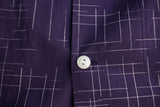 Cushman / KASURI CHECK OPEN COLLAR SHORT SLEEVE SHIRT (25627,PURPLE)