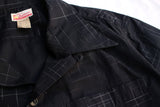 Cushman / KASURI CHECK OPEN COLLAR SHORT SLEEVE SHIRT (25627,BLACK)