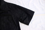 Cushman / KASURI CHECK OPEN COLLAR SHORT SLEEVE SHIRT (25627,BLACK)