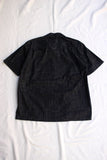 Cushman / KASURI CHECK OPEN COLLAR SHORT SLEEVE SHIRT (25627,BLACK)