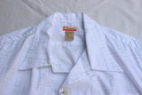 Cushman / KASURI CHECK OPEN COLLAR SHORT SLEEVE SHIRT (25627,WHITE)