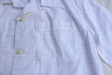 Cushman / KASURI CHECK OPEN COLLAR SHORT SLEEVE SHIRT (25627,WHITE)