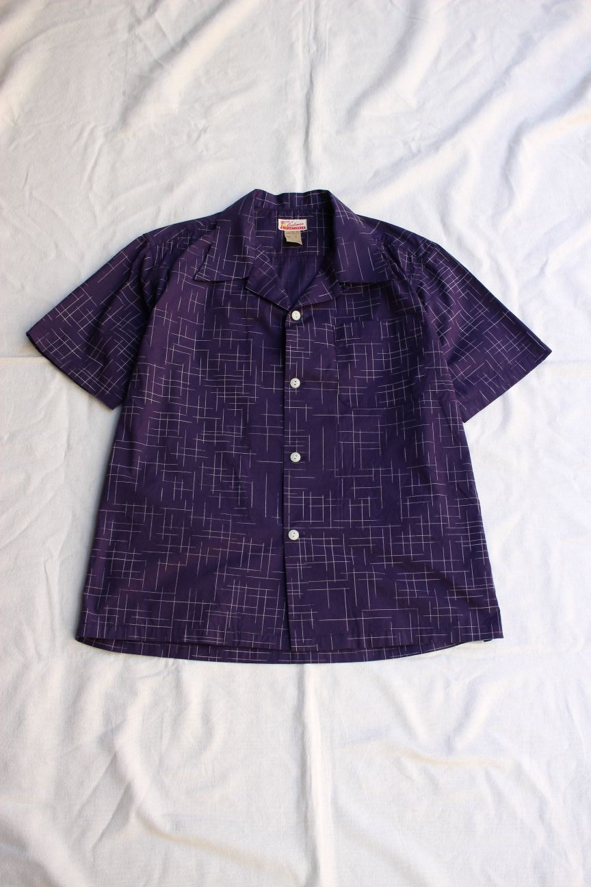 Cushman / KASURI CHECK OPEN COLLAR SHORT SLEEVE SHIRT (25627 Cushman / KASURI CHECK OPEN COLLAR SHORT SLEEVE SHIRT (25627