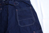 FREEWHEELERS / "LONGSHOREMAN" OVERALLS (#2612001,INDIGO WABASH STRIPE)