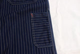 FREEWHEELERS / "LONGSHOREMAN" OVERALLS (#2612001,INDIGO WABASH STRIPE)