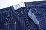 FREEWHEELERS / "LONGSHOREMAN" OVERALLS (#2612001,INDIGO WABASH STRIPE)