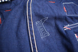FREEWHEELERS / "LONGSHOREMAN" OVERALLS (#2612001,INDIGO WABASH STRIPE)