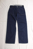 FREEWHEELERS / "LONGSHOREMAN" OVERALLS (#2612001,INDIGO WABASH STRIPE)