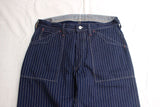 FREEWHEELERS / "LONGSHOREMAN" OVERALLS (#2612001,INDIGO WABASH STRIPE)