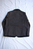 FREEWHEELERS / "LONGSHOREMAN" WINTER WORKER JACKET (#2531014,GRAINED BLACK STRIPE × BLACK)