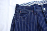 FREEWHEELERS / "LONGSHOREMAN" OVERALLS (#2612001,INDIGO WABASH STRIPE)