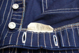 FREEWHEELERS / "LONGSHOREMAN" OVERALLS (#2612001,INDIGO WABASH STRIPE)