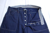 FREEWHEELERS / "LONGSHOREMAN" OVERALLS (#2612001,INDIGO WABASH STRIPE)