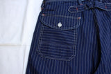FREEWHEELERS / "LONGSHOREMAN" OVERALLS (#2612001,INDIGO WABASH STRIPE)