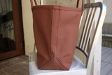 WORKERS / Leather Handle Tote Bag (Brown)