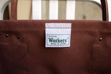 WORKERS / Leather Handle Tote Bag (Brown)
