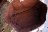 WORKERS / Leather Handle Tote Bag (Brown)
