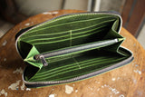 MANIFOLD / ROUND FASTENER WALLET (MW-11 DO,GREEN)