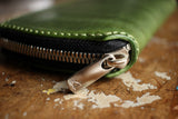 MANIFOLD / ROUND FASTENER WALLET (MW-11 DO,GREEN)