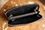 MANIFOLD / ROUND FASTENER WALLET (MW-11,BLACK)