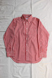 WORKERS / Modified BD Shirt (Red Gingham Poplin)