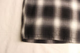 Cushman / OMBRE CHECK OPEN COLLAR SHORT SLEEVE SHIRT (25626,BLACK/WHITE)