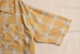 Cushman / OMBRE CHECK OPEN SHIRT (25480,YELLOW)