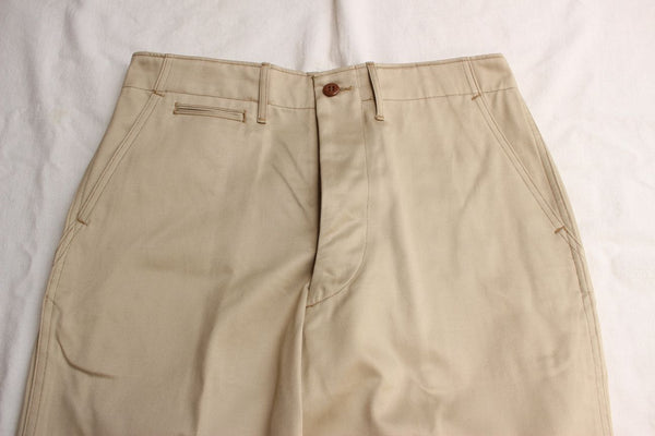 WORKERS / Officer Trousers Vintage (Khaki No-1) – McFly Online Store