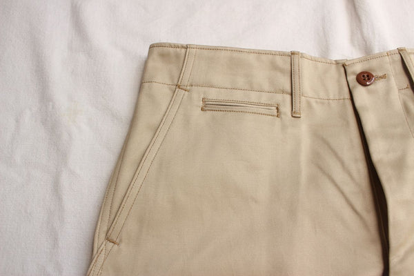 WORKERS / Officer Trousers Vintage (Khaki No-1) – McFly Online Store