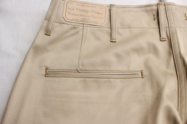 WORKERS / Officer Trousers Vintage (Khaki No-1) – McFly Online Store