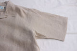 WORKERS / Open Collar Shirt (Ecru Linen)