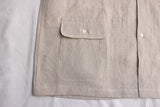 WORKERS / Open Collar Shirt (Ecru Linen)