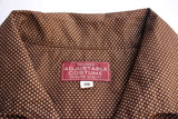 ADJUSTABLE COSTUME / PIN DOT PRINT ITALIAN COLLAR S/S SHIRT (AS-194,BROWN)