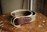 HERALDIC BELTS / RING BELT (STONE,OLIVE)