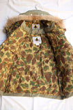 FREEWHEELERS / "SASQUATCH" DOWN JACKET (#2331006,YARN-DYED KHAKI GREEN)