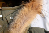 FREEWHEELERS / "SASQUATCH" DOWN JACKET (#2331006,YARN-DYED KHAKI GREEN)