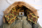 FREEWHEELERS / "SASQUATCH" DOWN JACKET (#2331006,YARN-DYED KHAKI GREEN)