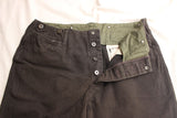 FREEWHEELERS / "STEVEDORE" TROUSERS (#2622003,YARN-DYED INK BLACK)