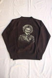 FREEWHEELERS / "STONE FREE" RAGLAN SLEEVE SWEAT SHIRT (#2634003,SOOT BLACK)